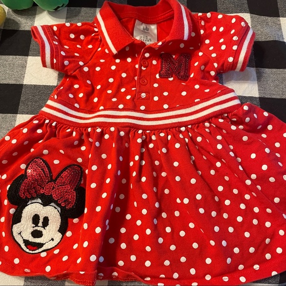 Disney | Dresses | Disney Baby Minnie Mouse Dress 92 M Red Polka Dot ...